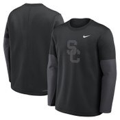 USC Trojans Men's Nike Black SC Interlock Therma-FIT Coach Top